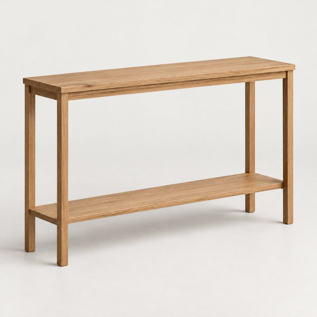 Narrow Console — Natural oak — illustrative demo image