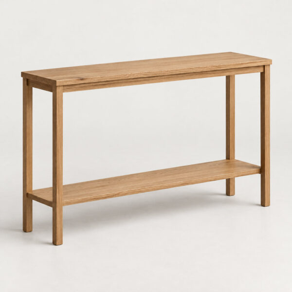 Narrow Console — Natural oak — illustrative demo image
