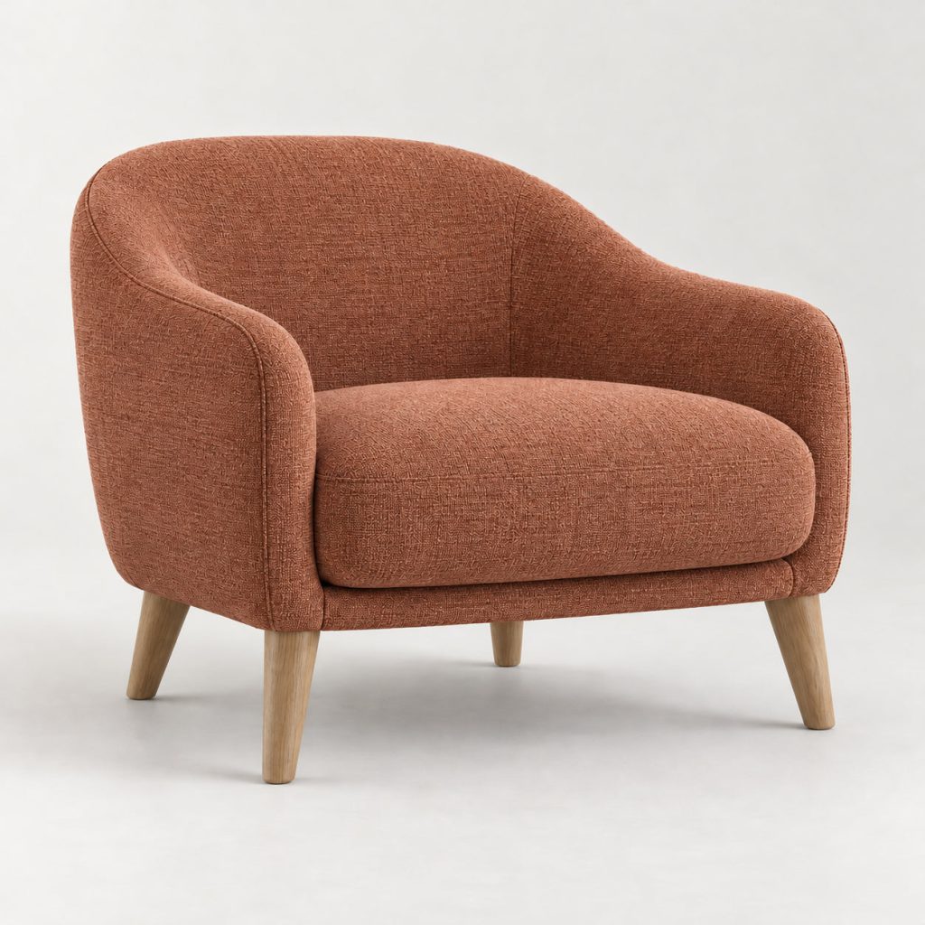 Cove Lounge Chair — Clay — illustrative demo image