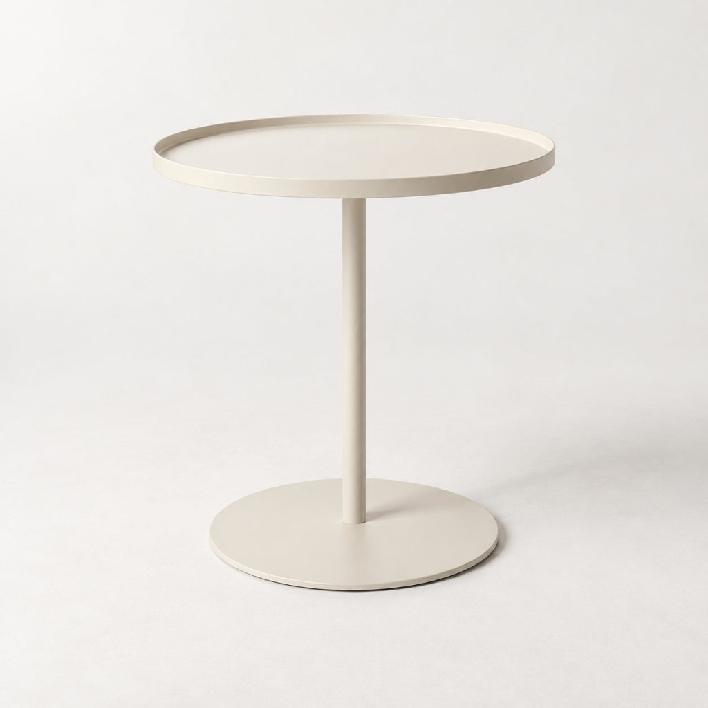 Disc Side Table — Ivory — illustrative demo image