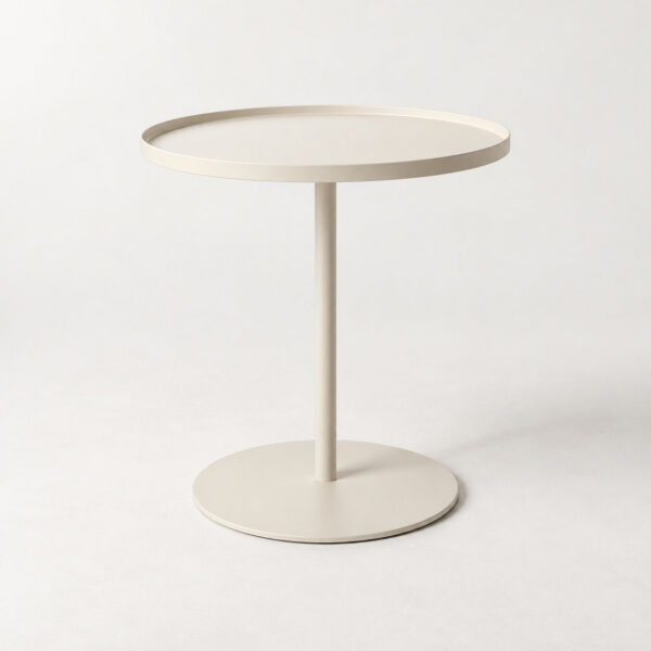 Disc Side Table — Ivory — illustrative demo image