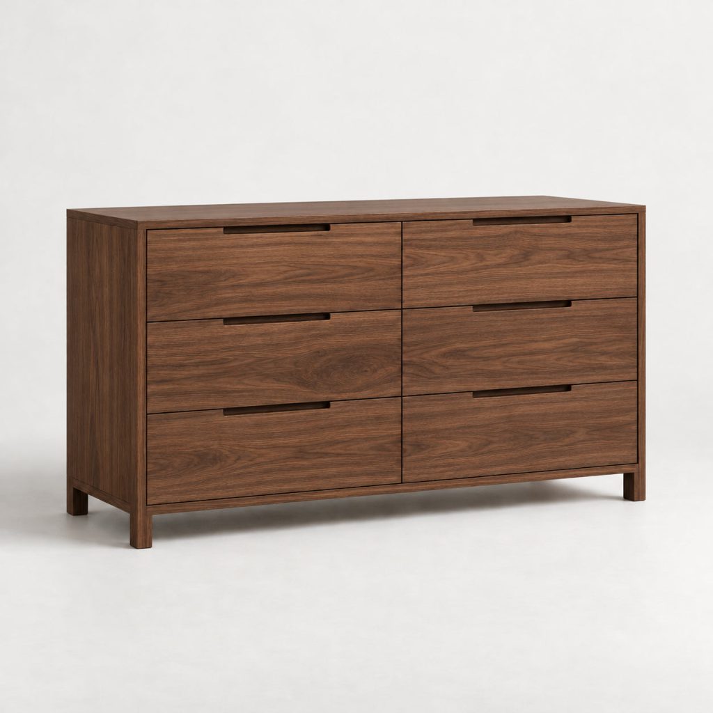 Drawer Dresser — Walnut — illustrative demo image