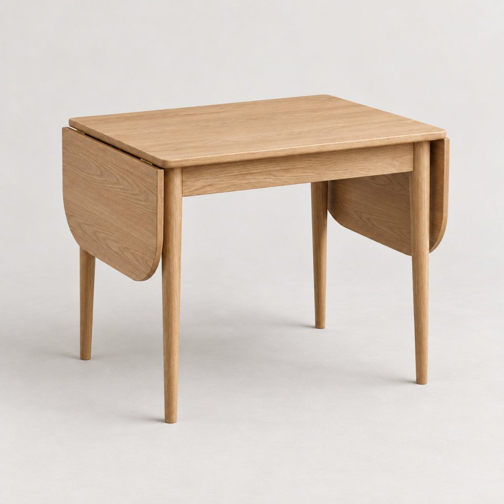 Drop-Leaf Dining Table — Natural oak — illustrative demo image