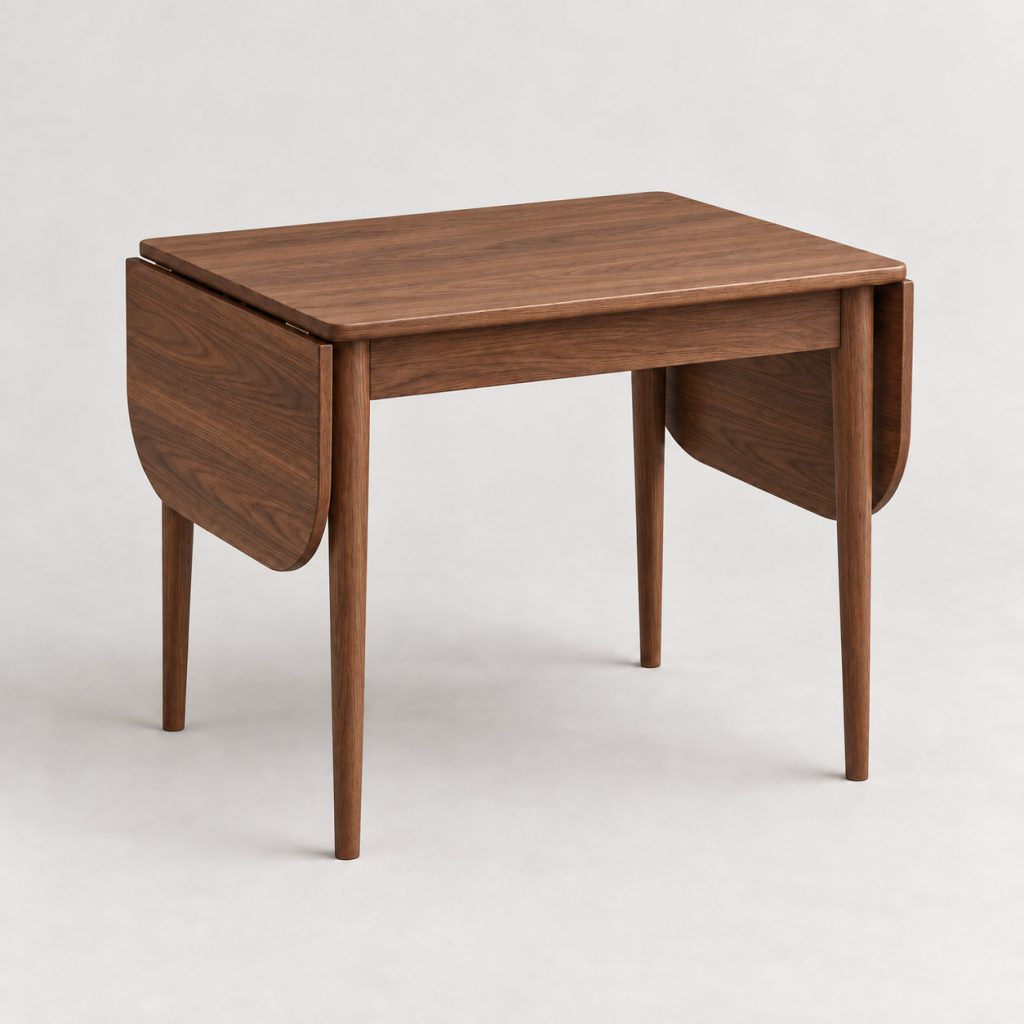 Drop-Leaf Dining Table — Walnut — illustrative demo image