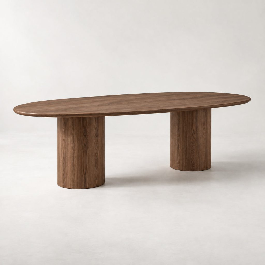 Gather Dining Table — Walnut — illustrative demo image