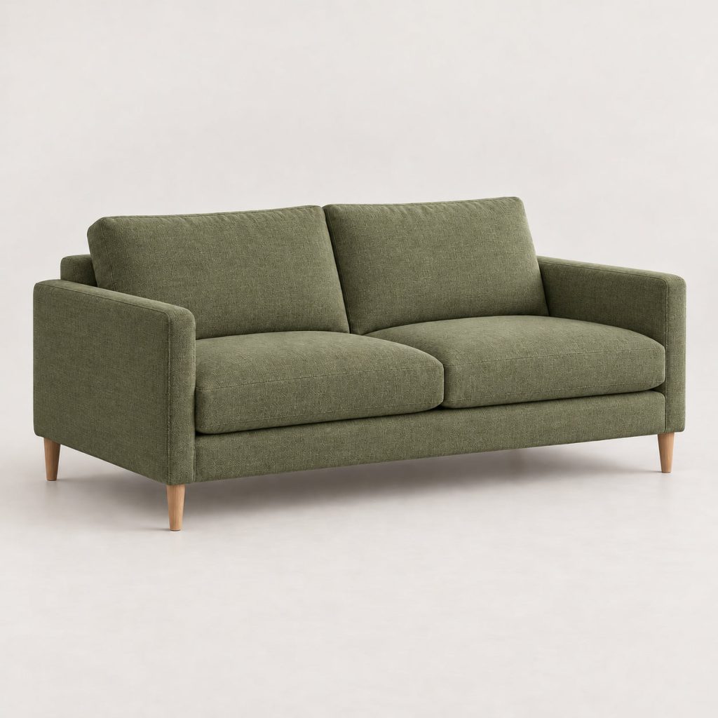 Ledge 2-Seat Sofa — Moss canvas — illustrative demo image
