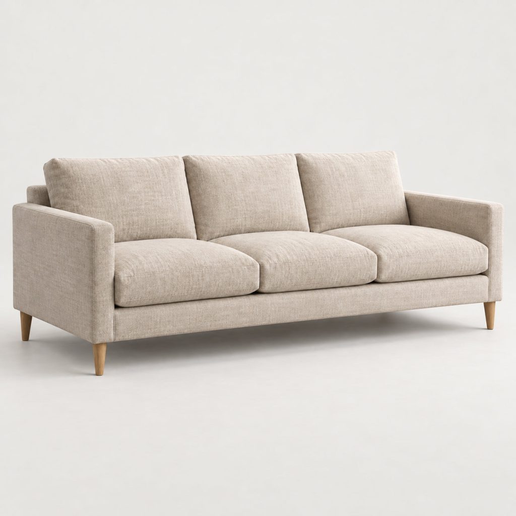 Ledge 3-Seat Sofa — Oat — illustrative demo image