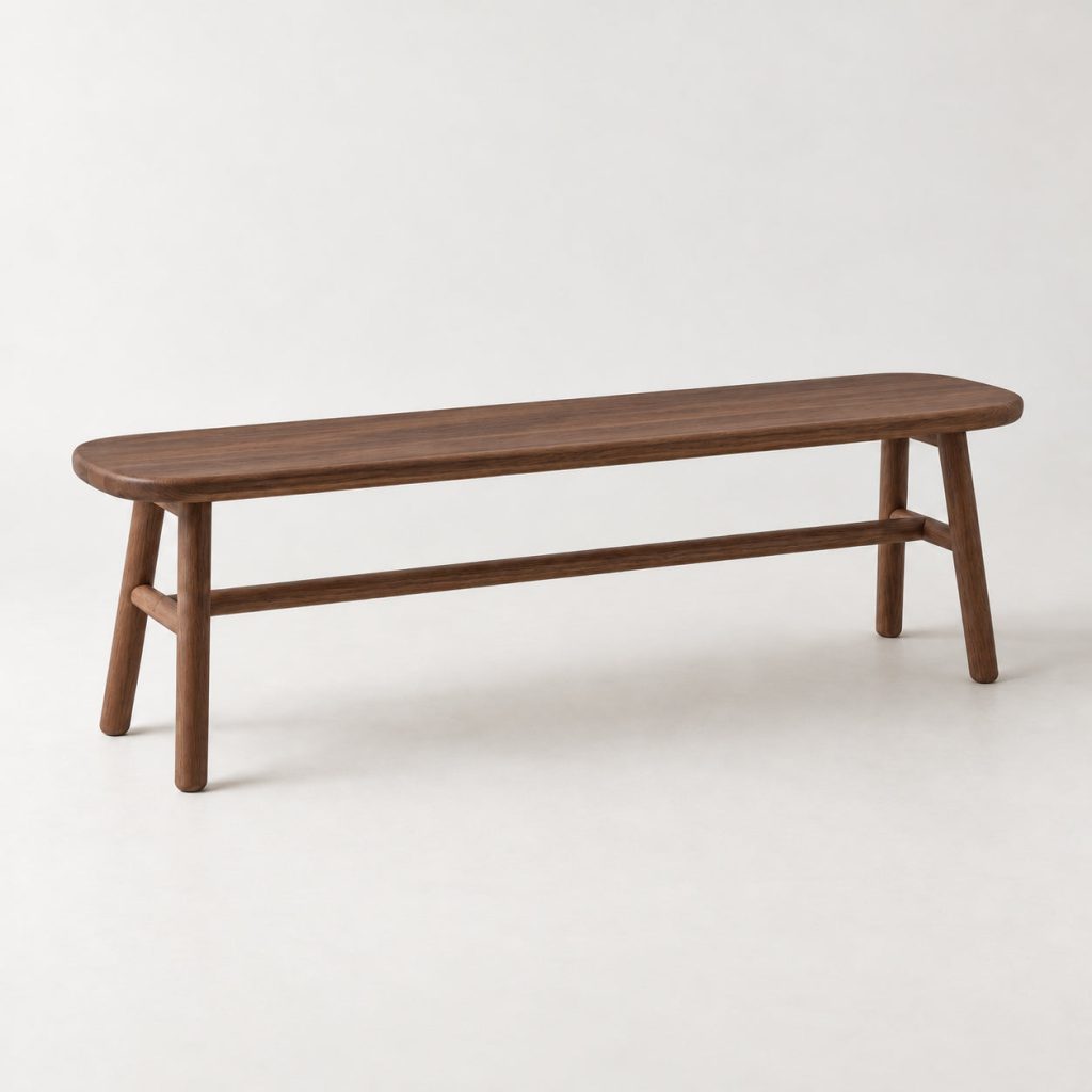 Line Bench — Walnut — illustrative demo image