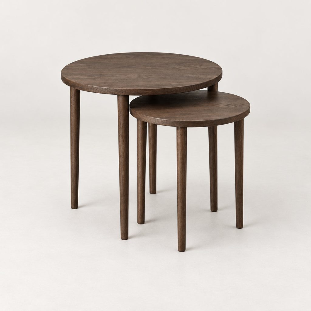 Nest Side Tables — Walnut — illustrative demo image