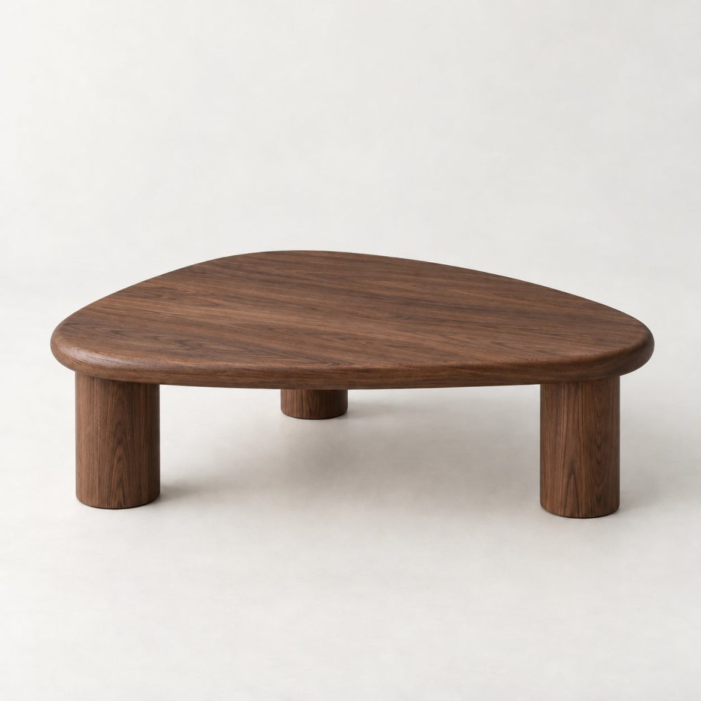 Pebble Coffee Table — Walnut — illustrative demo image