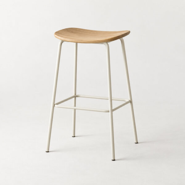 Perch Counter Stool — Oak / Ivory — illustrative demo image