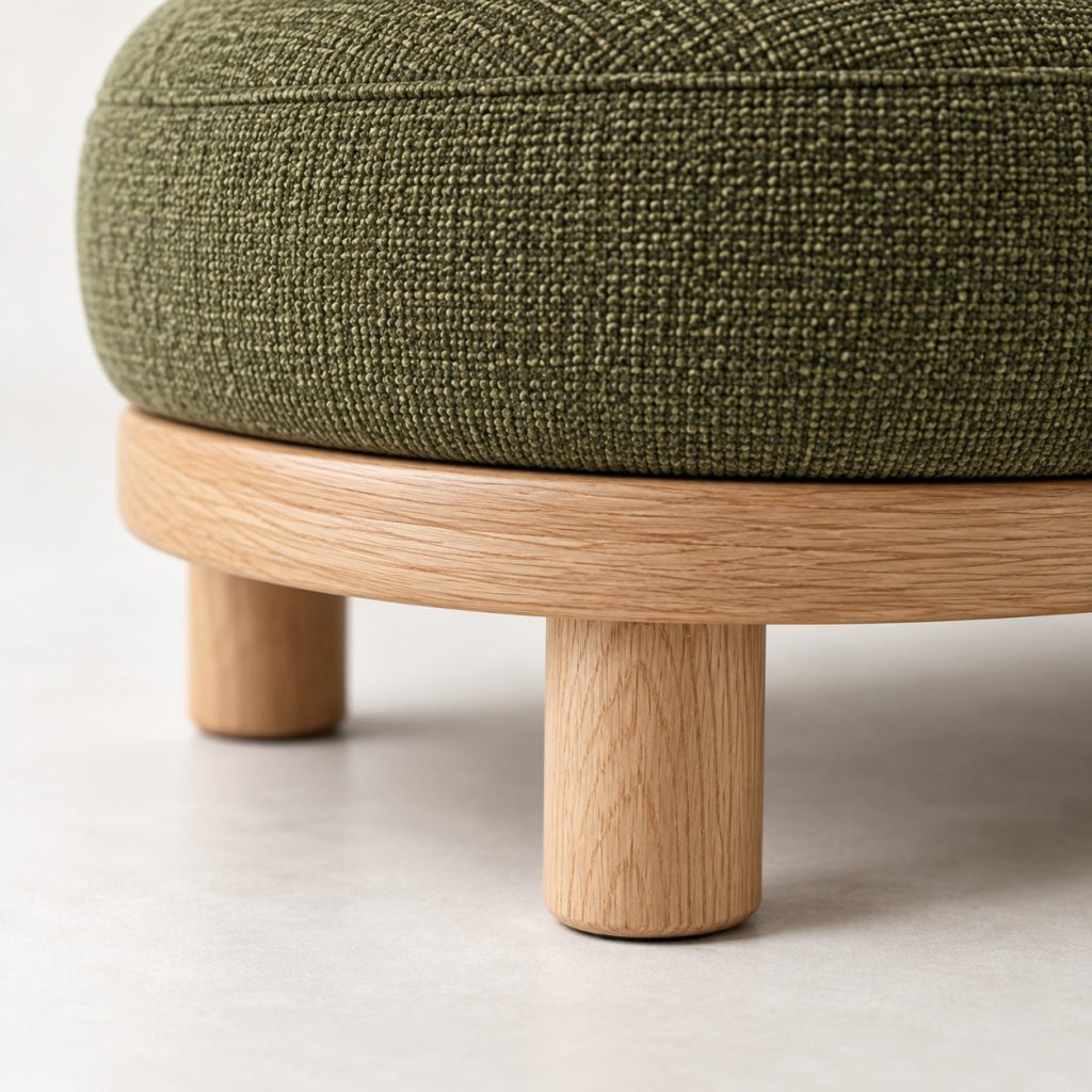 Arc Ottoman — Low to the floor.