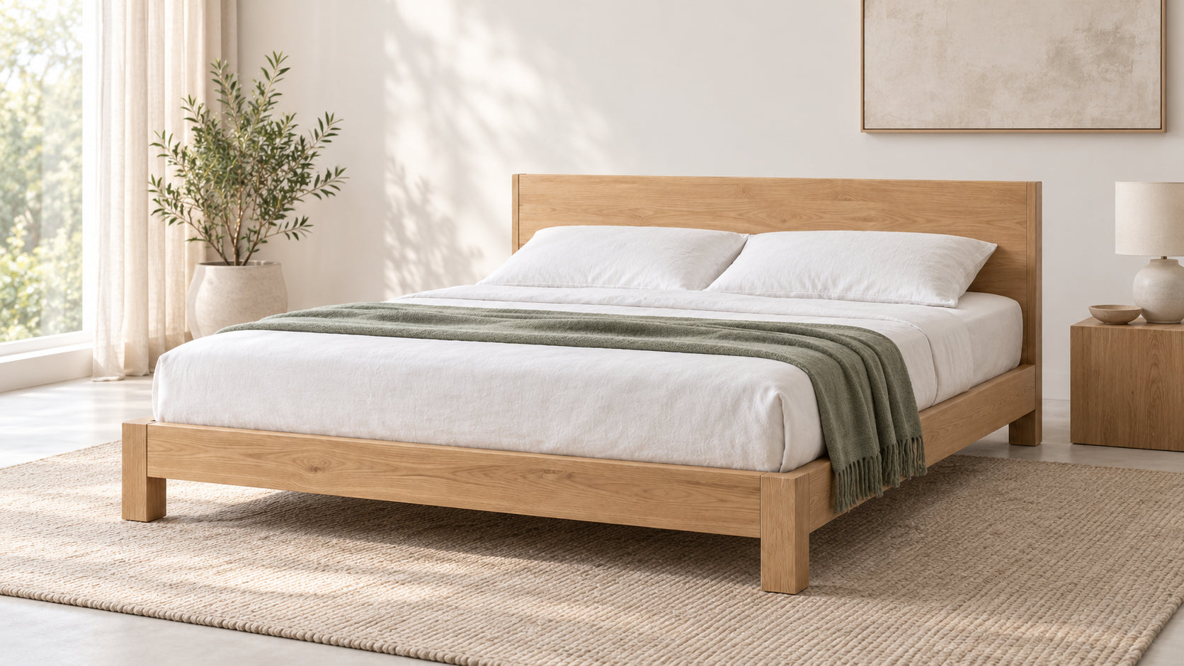 Low Bed Frame — in the room