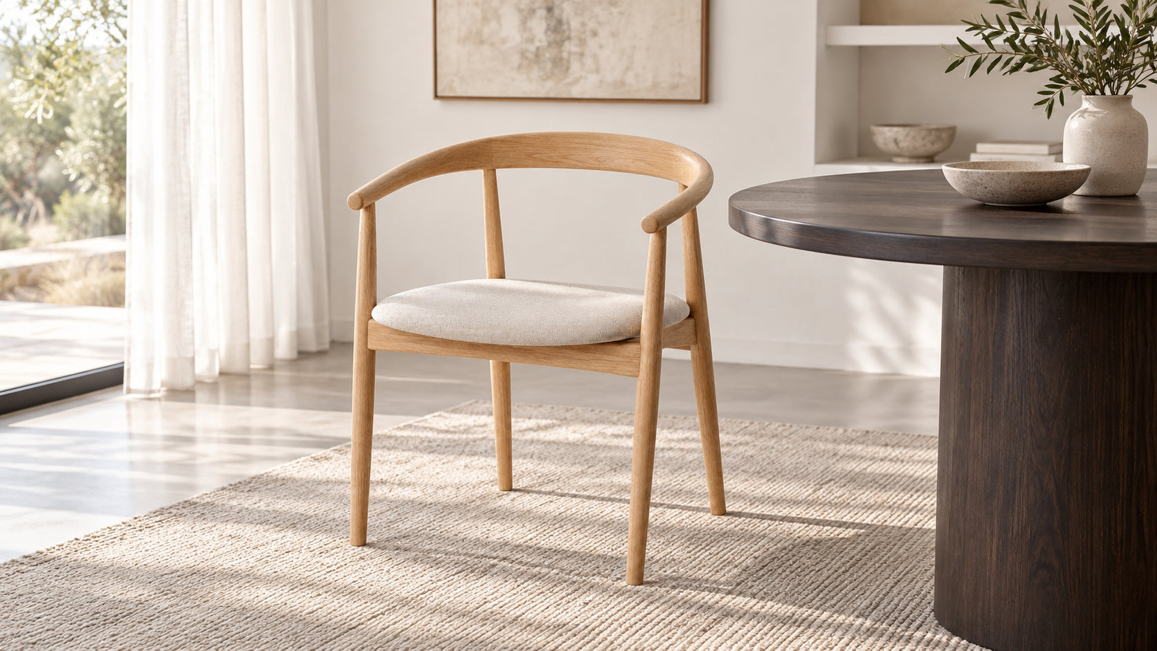Curve Armchair — in the room