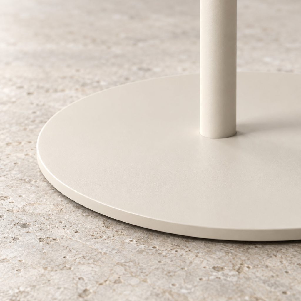 Disc Side Table — A balanced circle.