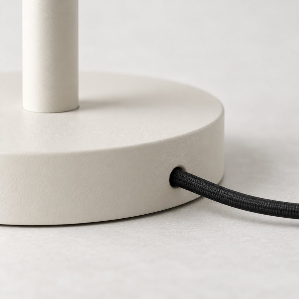 Dome Table Lamp — The final connection.