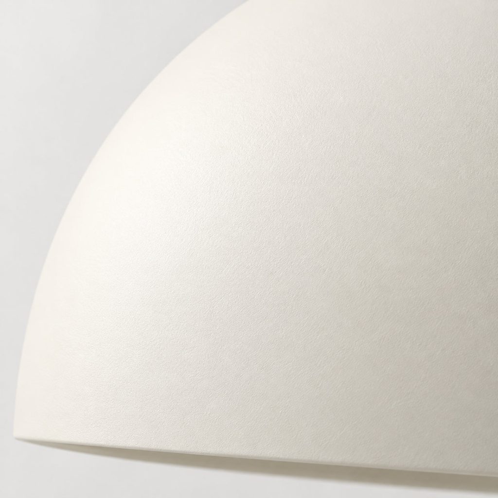 Dome Table Lamp — Ivory finish detail