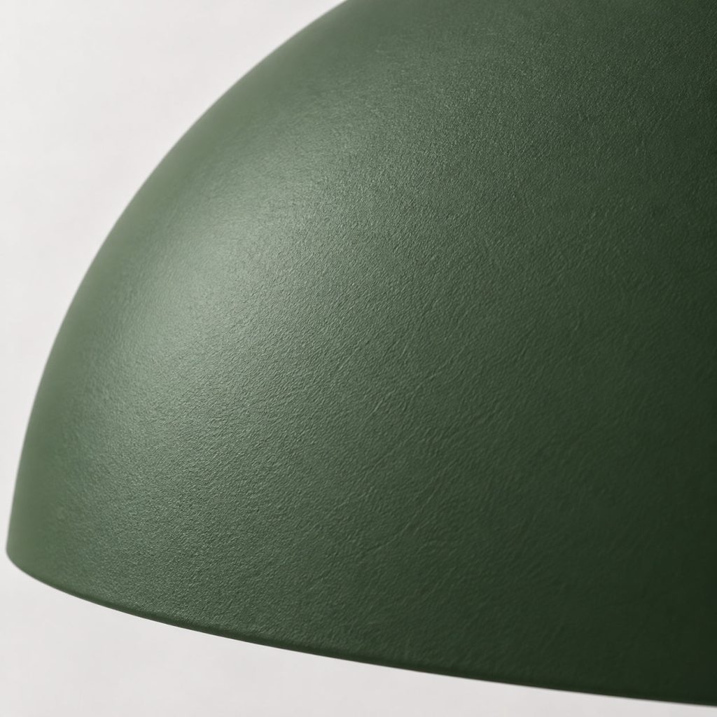 Dome Table Lamp — Forest finish detail