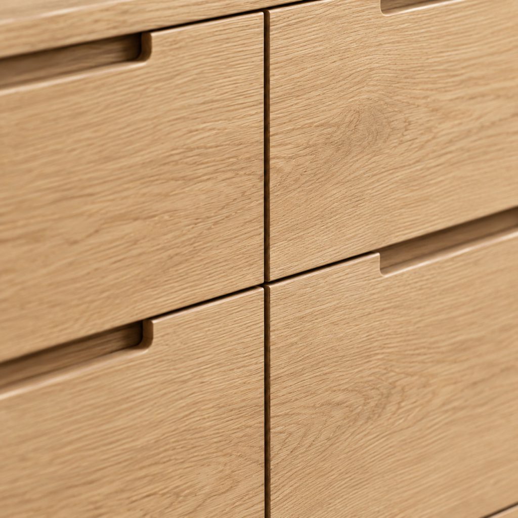 Drawer Dresser — Six fronts in rhythm.