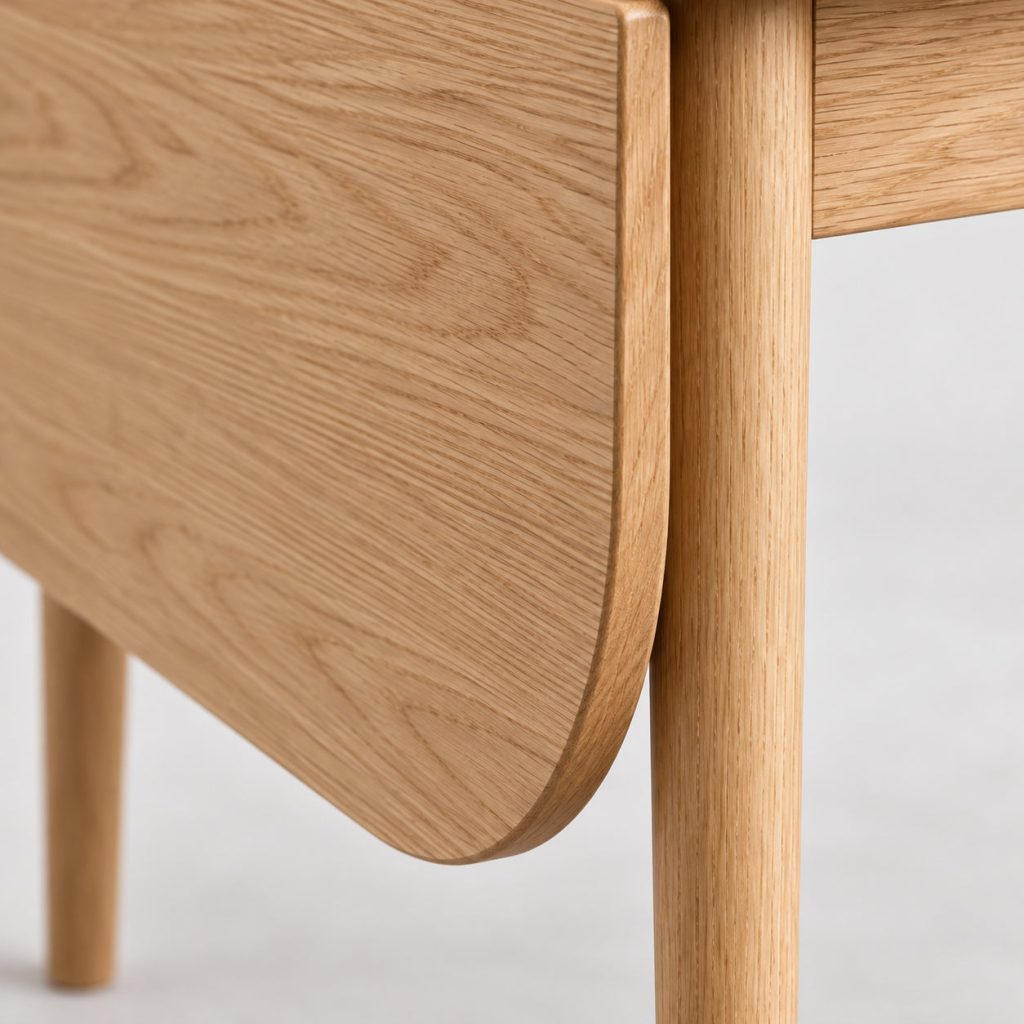 Drop-Leaf Dining Table — A softer corner.