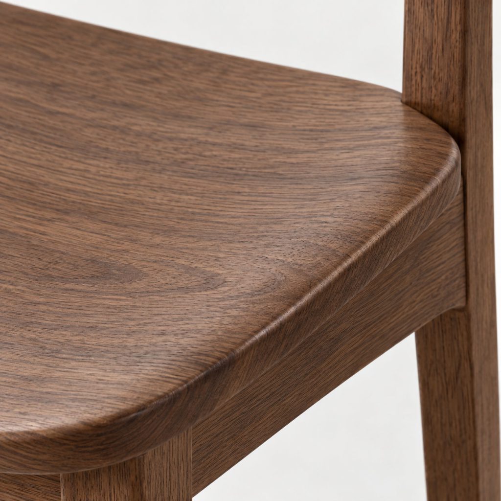 Form Dining Chair — Walnut finish detail