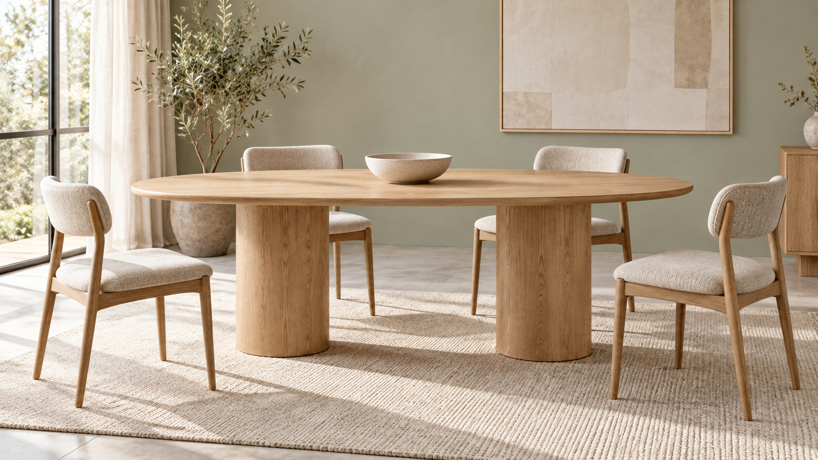 Gather Dining Table — in the room