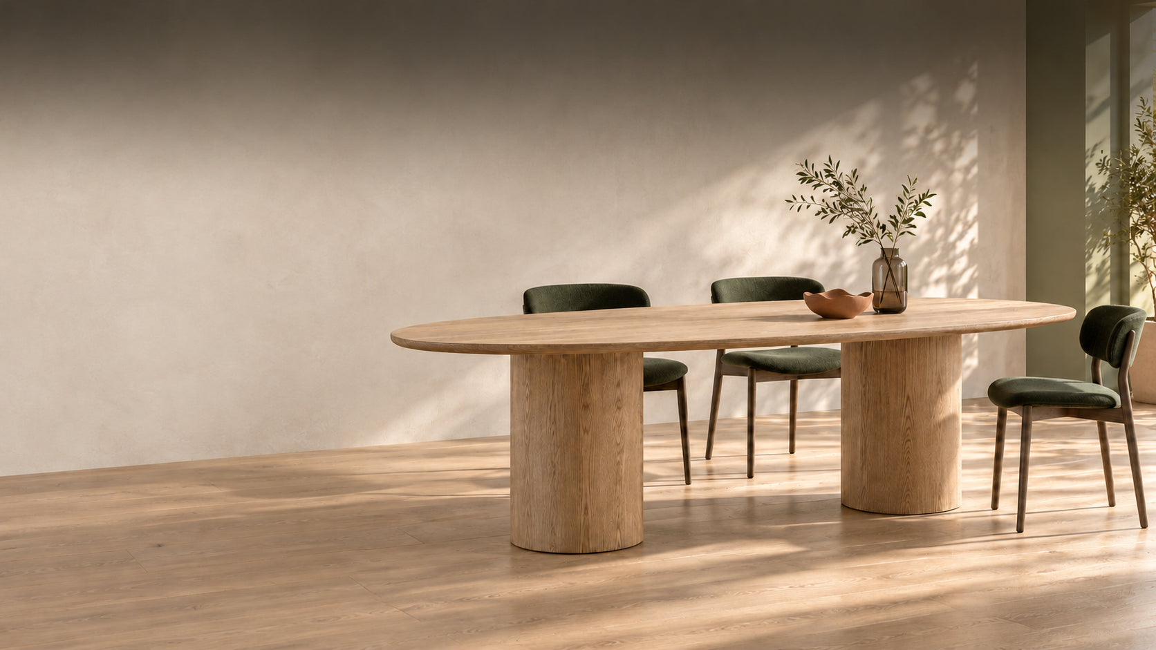Gather dining table, illustrative room concept