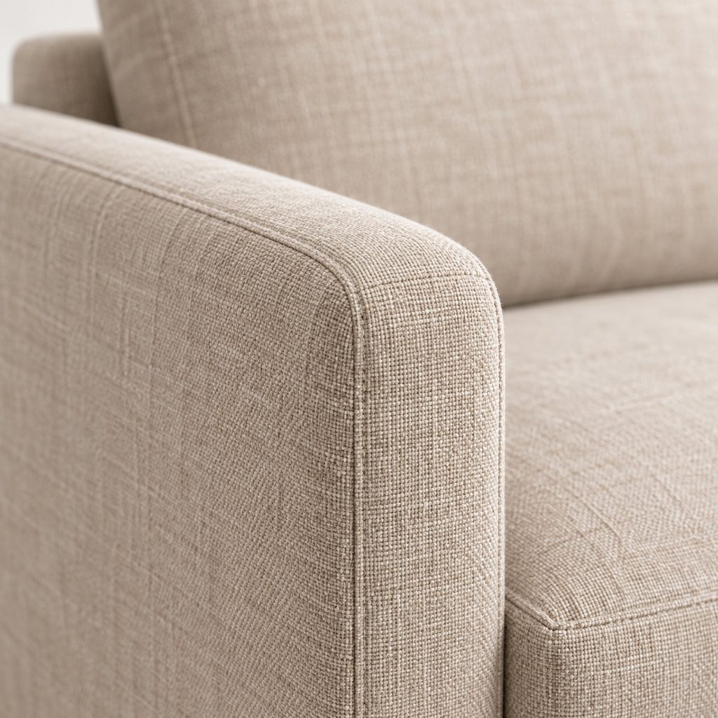Ledge 2-Seat Sofa — Slim, softly framed.