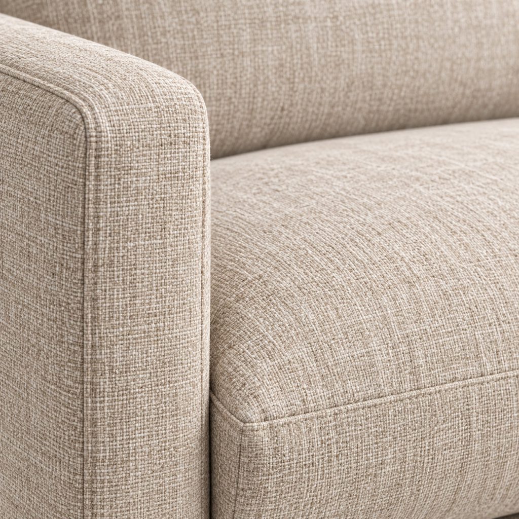 Ledge 3-Seat Sofa — Oat finish detail