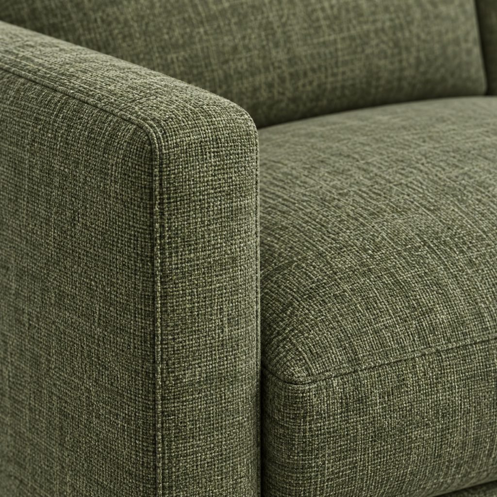 Ledge 3-Seat Sofa — Moss finish detail