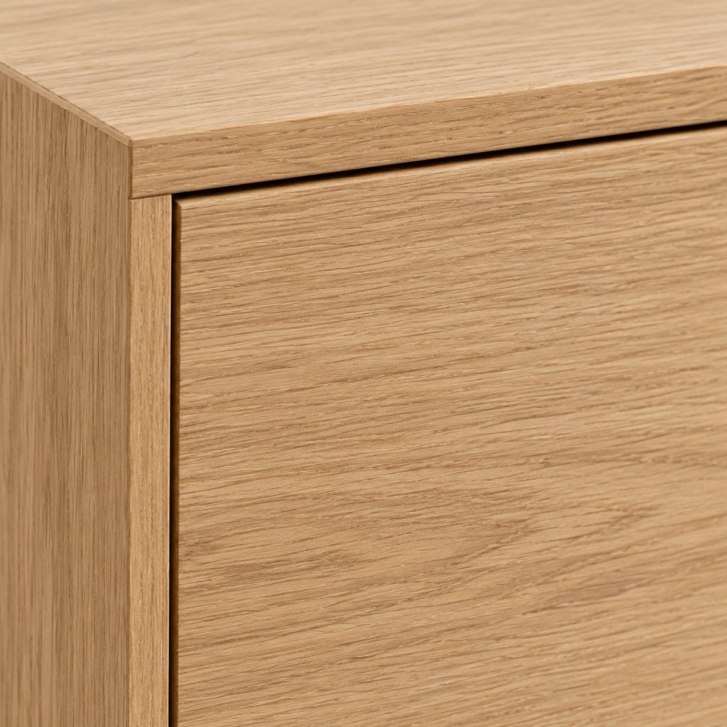 Low Sideboard — Natural oak finish detail