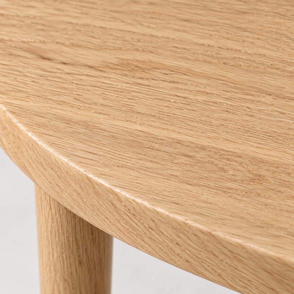 Nest Side Tables — Natural oak finish detail