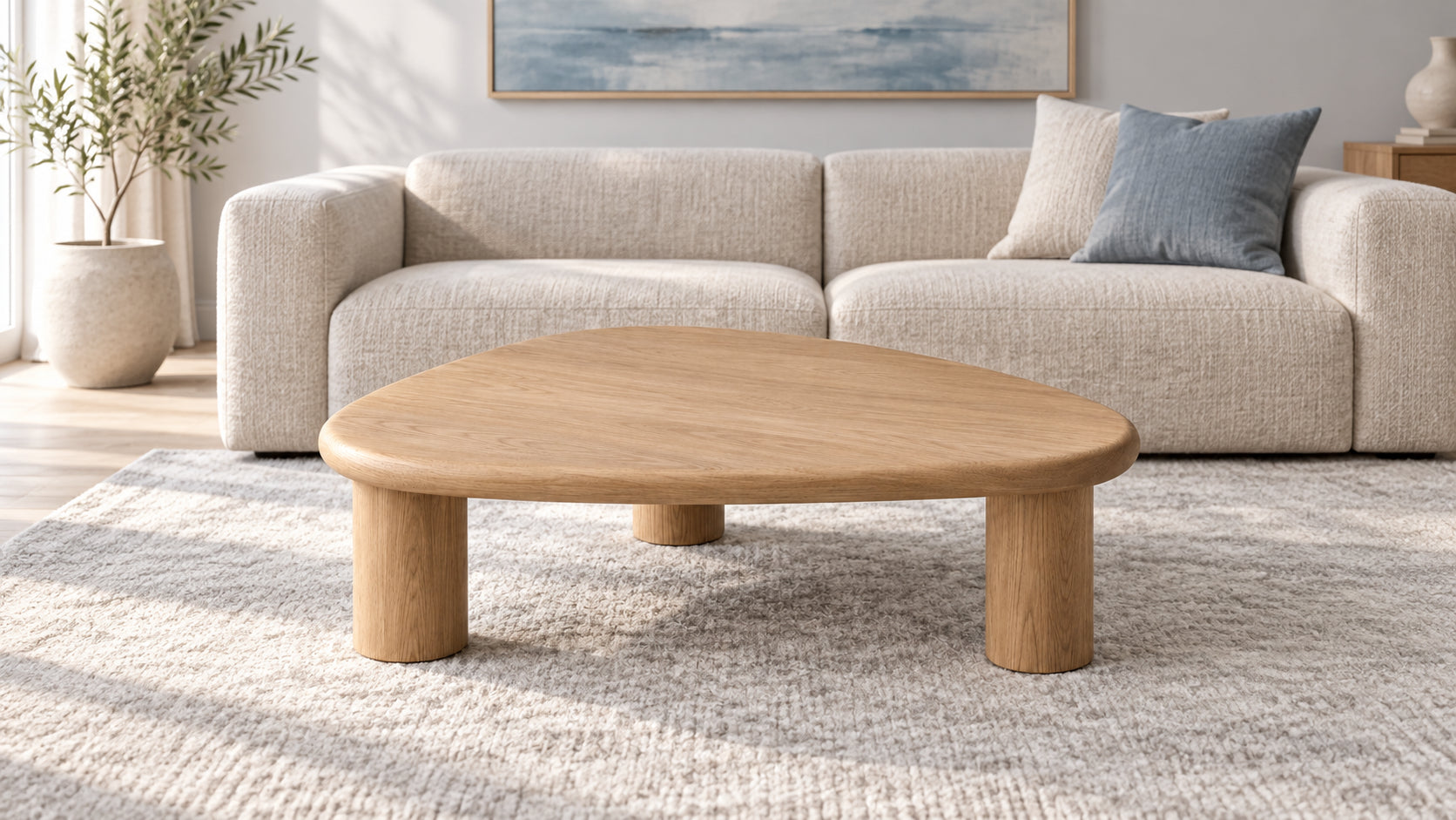 Pebble Coffee Table — in the room