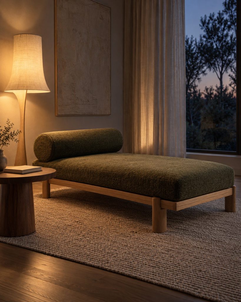 Illustrative room with floor lamp