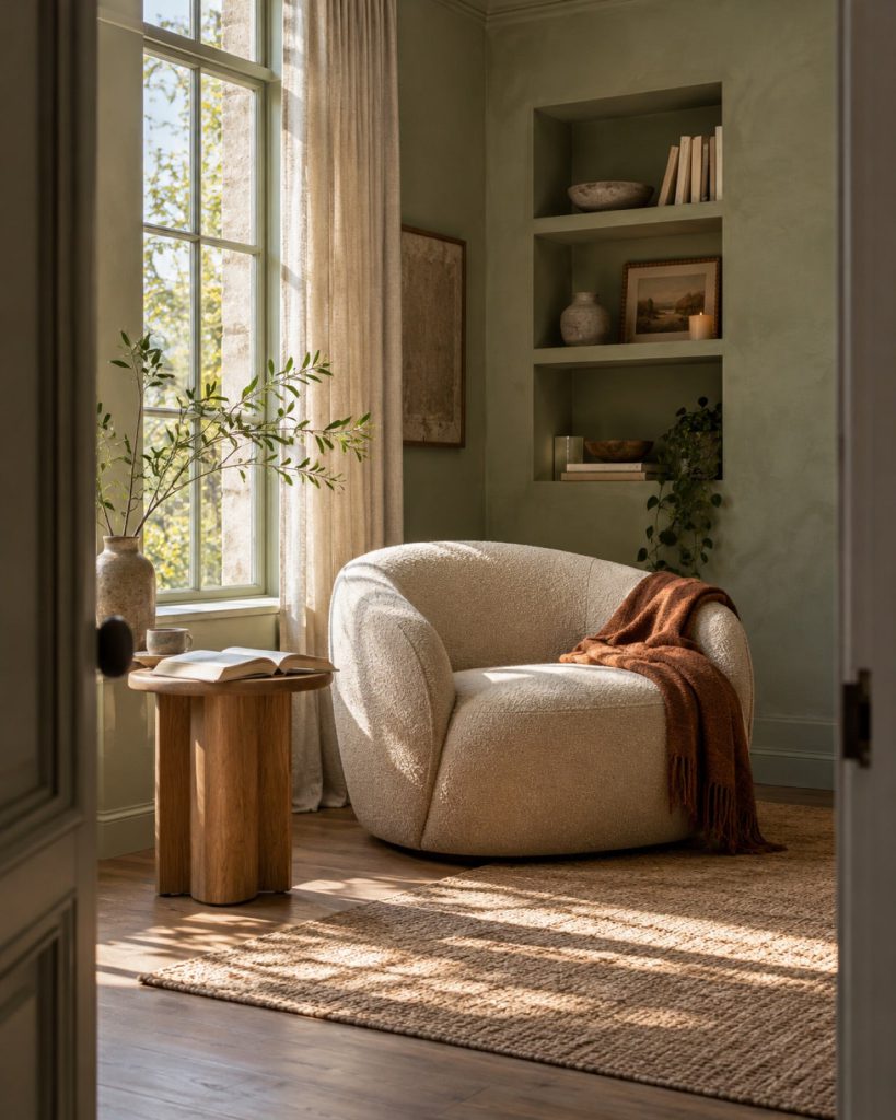 Illustrative reading corner
